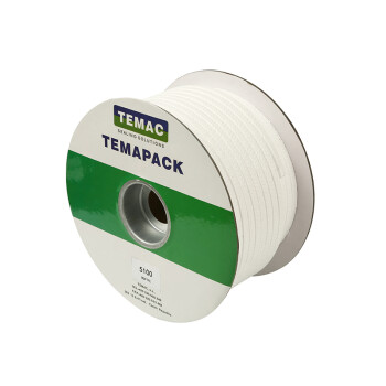 TEMAC/太美5100纯四氟盘根 聚四氟乙烯ptfe盘根18*18mm 5KG/卷 可定制