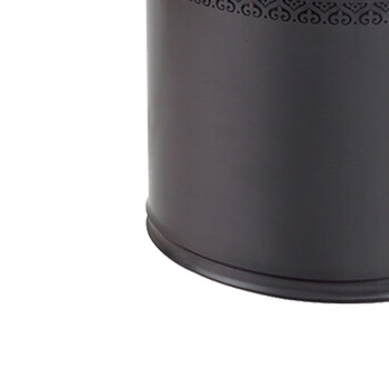 南 GPX-45C 南方椭圆双层镂空花垃圾桶 镜金圈黑身 商用酒店宾馆客房垃圾桶 果皮桶 房间桶