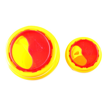 海斯迪克 HK-7010 圆型黄色利器盒 卫生所锐器盒 黄色小型废物桶医院诊所科室 圆形利器盒2L（10个）