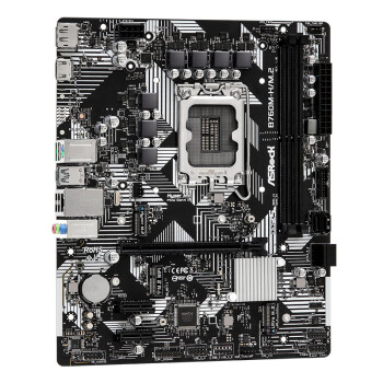 华擎(ASRock) B760M-H/M.2 D5主板 支持 CPU 12600KF/14700KF/13600KF（Intel B760/LGA 1700）