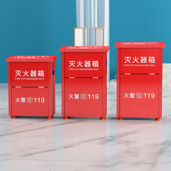 神速  灭火器箱子干粉水基消防箱子 4KG干粉箱子 手提式ABC灭火器箱子 新国标消防器材装4公斤干粉箱子年检