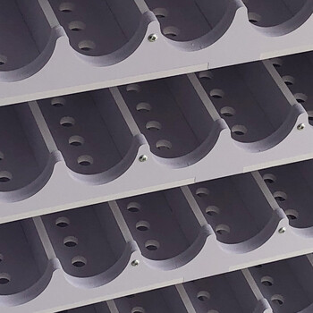 益美得 DA2101 雨伞架雨伞桶酒店商场大堂雨伞挂架 单桶5层2孔 放10-20把伞