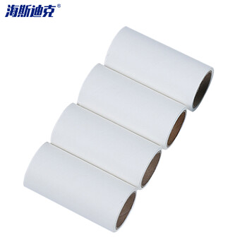 海斯迪克 HKW-143 粘尘滚筒 替换纸芯 粘毛器 斜撕粘毛纸 10cm*60撕（5卷）