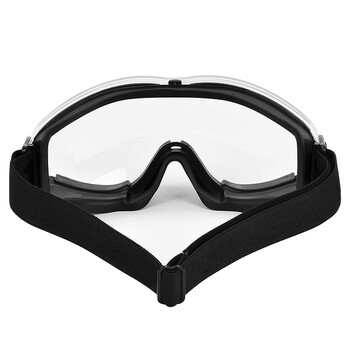 者也 护目镜全密封防护成人防护眼镜防唾沫飞沫飞溅抗冲击镜劳保眼镜防尘防风沙男女可带近视镜 至臻版黑色