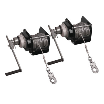 代尔塔/DELTAPLUS505005升级版手动绞盘钢索长30米TR00530T配合三脚架TRA22/TRA32使用1个