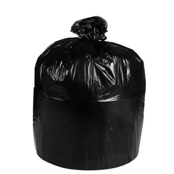 维维安定制60*80cm黑色平口加厚垃圾袋六丝