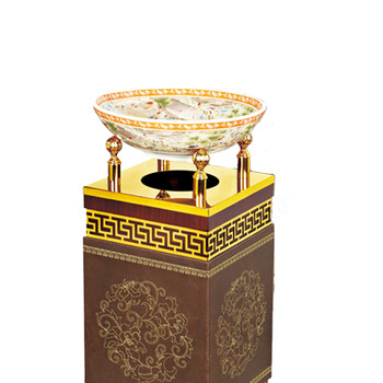 南 GPX-83C 南方宝柱烟灰桶  浅啡变色纹 落地烟缸垃圾桶酒店宾馆垃圾筒烟灰桶 