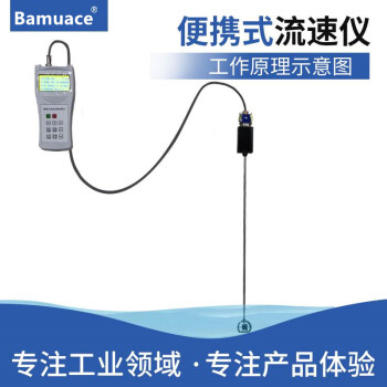 Bamuace便携式流速仪LS300A手持式流速计 水流流速测量仪0.01-4m/s LS300A 