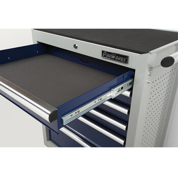 PROWORKS工具收纳箱汽保汽修车间手推式移动工具车6层抽屉 RM72806