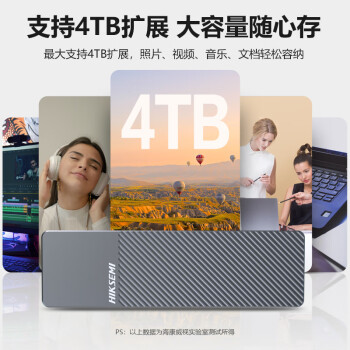 海康威视（HIKVISION）M.2 NVMe/SATA双协议移动硬盘盒合金Type-C3.2接口SSD固态硬盘外置盒 适用笔记本电脑平板M2盒子