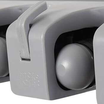 兰诗（LAUTEE）WY3016 可移动拖把架墩布架挂架复合管不锈钢架子 银灰管10挂位12钩