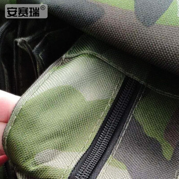 安赛瑞 体操垫 学校体能考试垫 2×1×0.05m 跳高垫训练垫防护垫海绵垫摔跤垫 折叠牛津布垫 迷彩色  27143