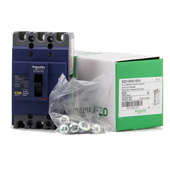 施耐德 塑壳配电保护断路器 固定式；EZD100E 100A 3p