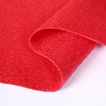 兰诗（LAUTEE）DA8131 地垫婚庆红地毯 开业展会庆典红毯 喜庆红(1.5毫米厚)1.2*50米