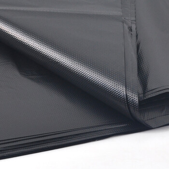 益美得 平口垃圾袋大号塑料袋餐厅工业垃圾桶大垃圾袋黑色 120*140cm*50只装