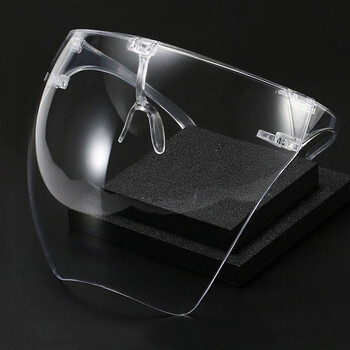 者也（ZYE）大视野高清防雾全面防护面屏双层镜片抗冲击防飞尘沙石面罩 防雾面屏透明款