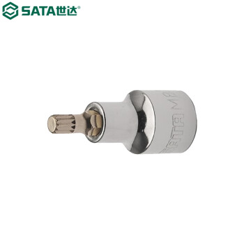 世达（SATA）24801 12.5MM系列50MM长12角旋具套筒M5 24801