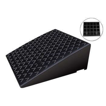 冰禹 BYlf-105 橡胶台阶垫 马路牙子斜坡垫板 三角垫便携式 塑料50*22*5cm