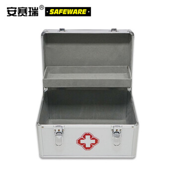 安赛瑞 便携式急救箱（空箱）便携药箱 急救包 铝合金急救药箱 20427