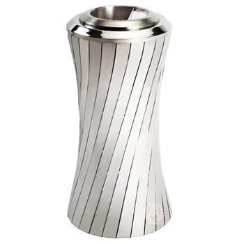 南 GPX-209E 南方小蛮腰座地烟灰桶 镜钢 办公楼立式创意座地烟灰桶户外垃圾箱大厅大堂电梯口烟灰桶