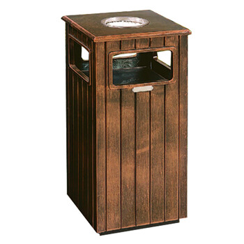 南 GPX-116 南方纤维钢垃圾桶  紫铜色 商场垃圾桶 酒店落地烟灰桶立式果皮桶商场垃圾筒