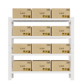 天旦钢制货架TD-H1024超市快递储物架子置物架2000*500*2000mm承重500KG/层灰白