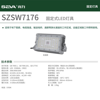 深圳尚为（SEVA）SZSW7176-50W LED通路灯