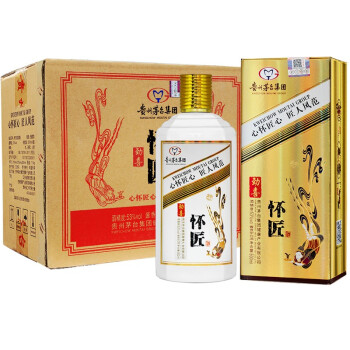 jd快递贵州茅台集团怀匠酒劲喜酱香型白酒53度500ml价保30天买贵退差