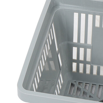 海斯迪克 HKCC16 超市购物篮 手提储物篮筐 塑料菜篮子 中号蓝色