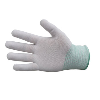 瑞珂韦尔（Rockwell）DL1001 针织尼龙劳保手套精细操作无尘打包装卸10副 白色均码