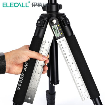 伊莱科(ELECALL)数显角度尺高精度不锈钢电子角度规量角器角尺测量仪 白色 0-200mm 7 
