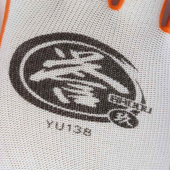 Honeywell霍尼韦尔YU138誉乳胶涂层工作手套-13针白涤纶掌浸乳胶起皱*1打 10副/打 黄色 7号