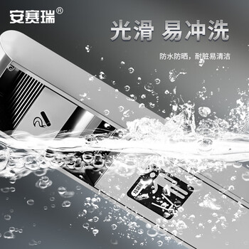 安赛瑞 不锈钢烟灰柱 户外烟灰柱抽烟柱室外落地灭烟桶 商用酒店大堂室外立式吸烟柱27342