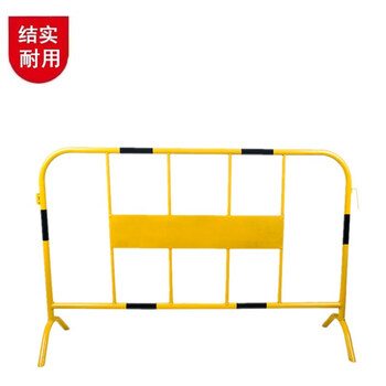 鼎红 可移动铁马护栏交通设施道路施工隔离栏1m*1.5m黄黑色