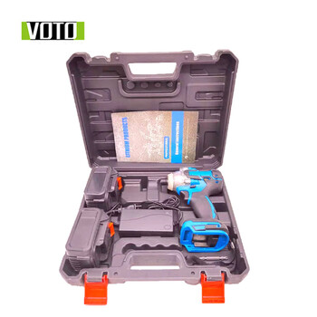 VOTO 电动螺丝刀大功率无刷冲击扭力扳手起子机多功能锂电钻电动批  BD404起子机98v一电塑盒套装 其他 3