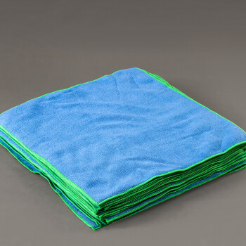 邦拭（BONSSUE）超细纤维擦拭布B-40 蓝色超细毛巾可重复清洗使用 40cm*40cm*50条