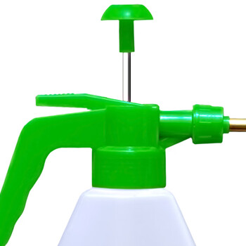 益美得 喷壶园林园艺高压喷壶喷雾洒水器大容量 钢头压力喷壶2L绿色