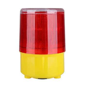 金诗洛 KSL177 太阳能警示灯 LED交通信号灯 爆闪灯 夜间路障灯 道路施工交通安全指示灯 螺丝式