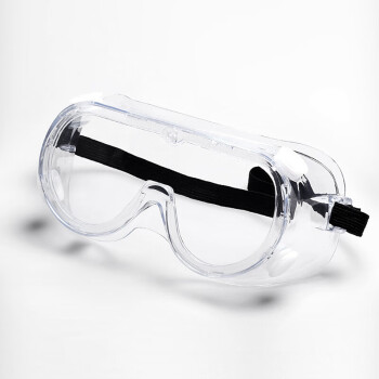 旷尔 护目镜防护眼镜 全密封防飞沫防飞溅防风防尘 防冲击可带近视镜 普通型护目镜 10副 透明 