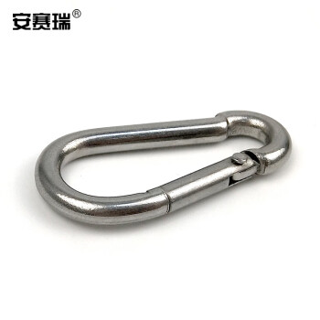 安赛瑞 不锈钢弹簧钩（10个装）304不锈钢葫芦快挂扣弹扣连接钩弹簧扣链条扣 M6 430639