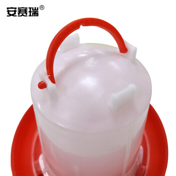 安赛瑞 鸡饮水器（约装2.5L） 鸡自动饮水器小鸡鸭鹅雏鸡饮水桶鸡用水槽饮水壶养鸡设备喂水槽 530082