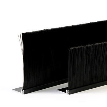 海斯迪克 gnjz-1224 工业毛刷条 铝合金密封线盒尼龙丝刷 毛高20mm长1m【默认发H型】