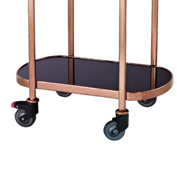 南 C-92 服务车 玫瑰金 多功能酒水车火锅服务车推车酒店酒水车茶水车送餐车