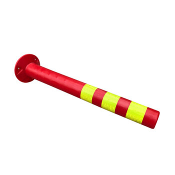 冰禹 BYlf-33 警示柱隔离带路障路锥 反光柱弹力道路安全防护栏 警示柱 75cmPE警示柱