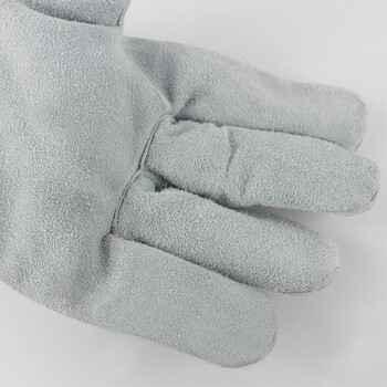 求同耐劳仕5212双层34cm植棉牛皮电焊手套隔热耐磨耐高温透气焊接手套 5212 双层