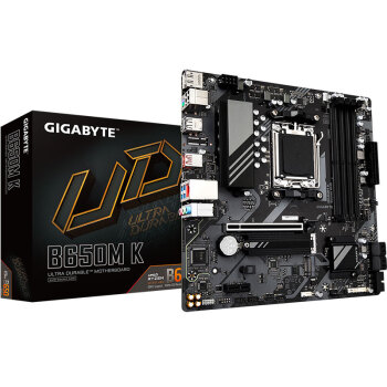 技嘉（GIGABYTE）B650M K主板DDR5支持AMD CPU AM5 7950X3D/7900X3D/7800X3D
