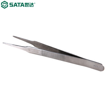 世达（SATA）03152 宽头长镊子175MM