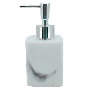 益美得 DB7082 浴室洗发水沐浴露分装瓶子按压瓶皂液器空瓶 珍白500ml无字