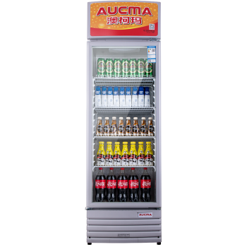 澳柯玛（AUCMA）327升 立式单门家用商用展示柜 冷藏饮料茶叶保鲜柜 啤酒冷饮玻璃门冰柜 SC-327NE