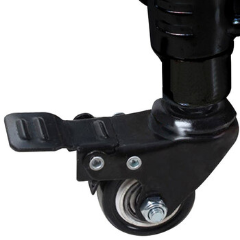 益美得 WY3016 可移动拖把架墩布架挂架复合管不锈钢架子 银灰管10挂位12钩